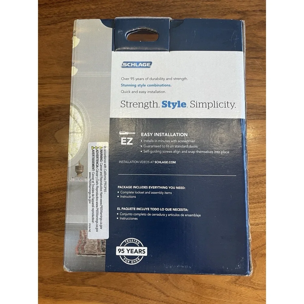 Schlage Sacramento Satin Nickel Hall & Closet Lever Handle NEW‎